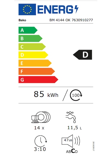 Beko BM 4144 OK 4 Programlı 14 Kişilik Bulaşık Makinesi