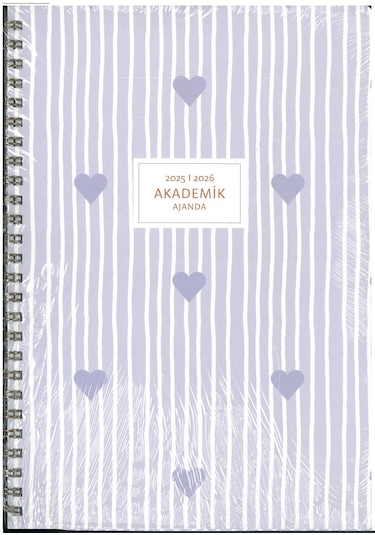 Keskin Color 2026 Spiralli Akademik Ajanda Kalp 16x23 Çok Renkli