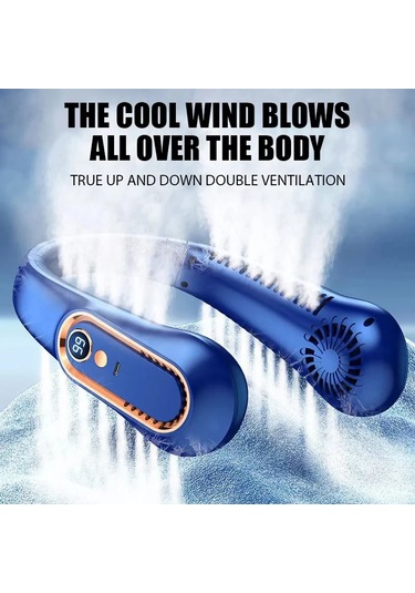 Ambition 3000mah Boyun Fanı Taşınabilir Bıçaksız Mini Usb Şarj