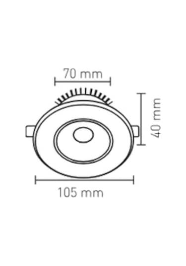 Luster 7w Spot Belinda Silver Kasa 6500k