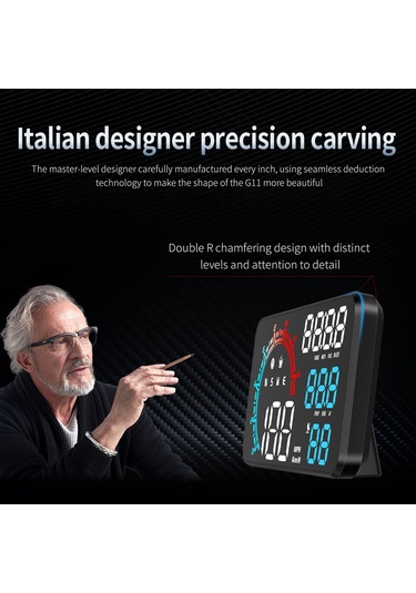 Padalink 5.5 İnç Gps Hud Sürücü Ekranı: Hız, Yön, Zaman, Mesafe, Tekerlek Başına Yakıt, Yükseklik, Uyarılar - Renkli Ekran