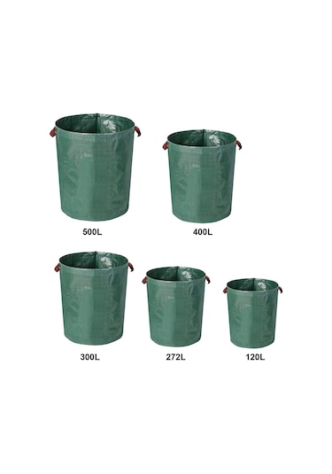 Reedark Dayanıklı 400l Bahçe Çöp Torbası - Yaprak Toplama Ve Saklama İçin Yeniden Kullanılabilir