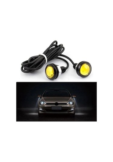 Kartal Gözü Oto Ayna Altı Led Eagle Eye Beyaz 23 Mm 2 Adet