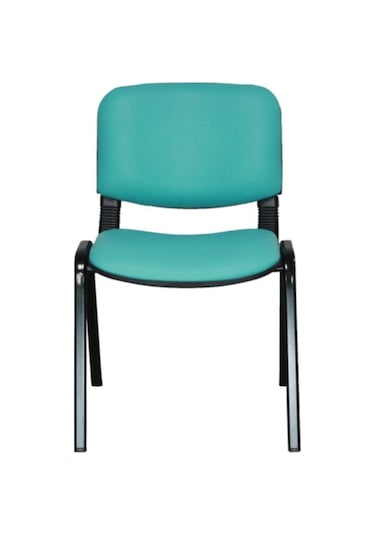Ofiscombin Ofis Büro Bekleme Misafir Çalışma Konferans Koltuğu Form Sandalye Turkuaz Deri 00047499866