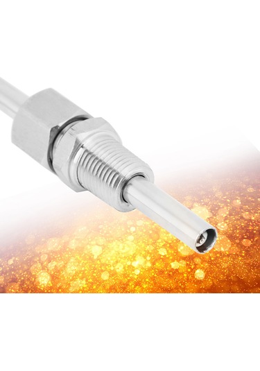 Ximistore9 Hızlı Tepki K Tipi Termokuple, Sarı Erkek Konnektörlü, Paslanmaz Çelik Sondajlı, 1m Kablolu Sıcaklık Sensörü 0-1100 C