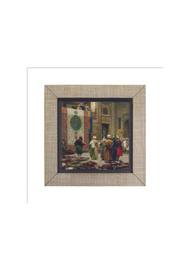 Halı Tüccarı Osman Hamdi Bey, 1888 Baskılı Mdf Magnet 7x7 135