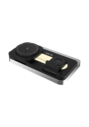 S-link Sw-cwf120 Siyah Telefon Kulaklık Akıllı Saat 15w 3 İn 1 Magsafe Kablosuz Şarj Cihazı Siyah