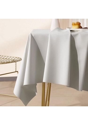 Gri Lüks Yüksek Dereceli Kuzu Derisi Pvc Su Geçirmez Ve Yağ Geçirmez Yıkanmaz Masa Örtüsü Dikdörtgen Ev Masa Çay Masası Ve Masa Örtüsü