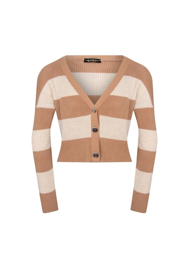 Z3008 Dewberry Bayan Hırka-açık Camel Açık Camel