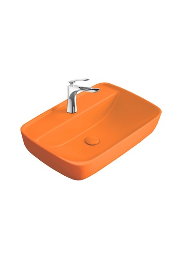 Paluci Enzo Matt Orange Çanak Lavabo