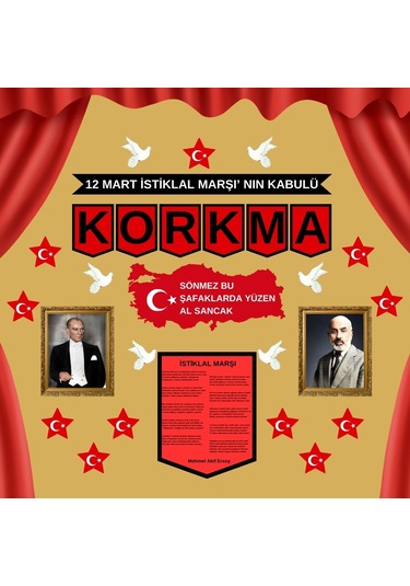 İstiklal Marşı'nın Kabulü Pano