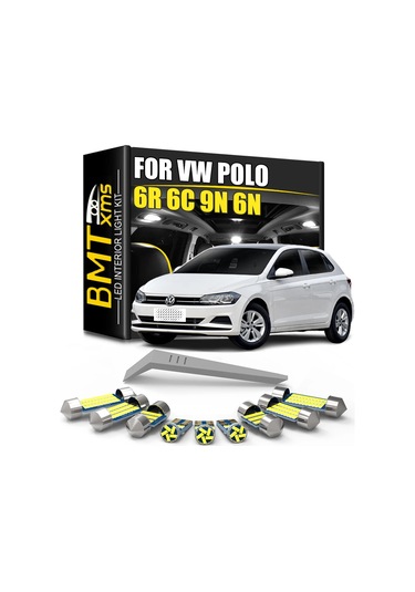 Bmtxms Canbus Led Iç Işık Kiti Volkswagen Vw Polo 6r 6c 9n 9n3 6n 6n1 Purple 6r 6c 8p 1 Piece Set