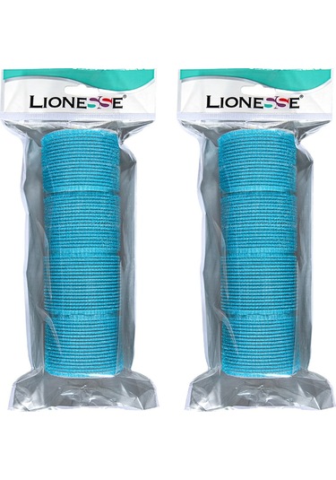 Lionesse Bigudi 1115 Süngerli Mavi 2 x 4'lü Paket