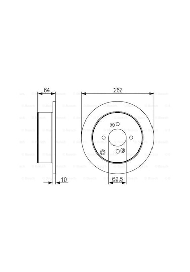 Kia Rio 1.4 2005-2011 Bosch Arka Disk 2 Adet