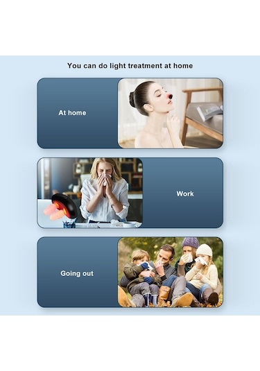 Wondernest Siyah Rotlicht Cihazı - Rinit Ve Alerjik Burun Tedavisi, Lichen Giderici Siyah