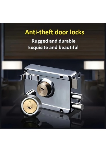 Willowhaven Sağ Açılır + Kenarlı Dayanıklı Paslanmaz Çelik Hırsızlık Önleyici Kapı Kilidi