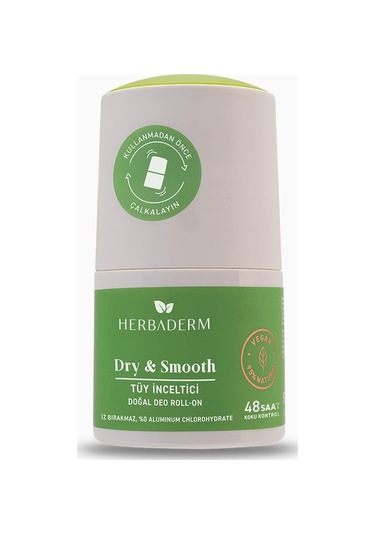 Herbaderm Dry & Smooth Tüy İnceltı̇cı̇ Doğal Roll-On Deodorant 50 ML