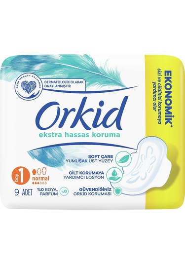 Orkid Extra Hassas Koruma Hijyenik Ped Normal 9'lu