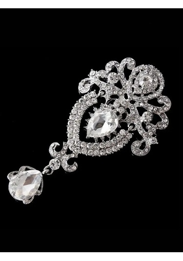 Beautiful Detail Büyük Takış Broş 145622479 Beyaz