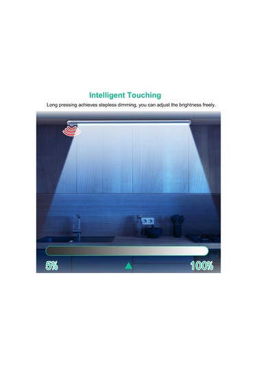 Suofeng Akıllı Vücut Algılayıcı Led Dolap Lambası - Ev İçi Sürekli Parlaklık Ayarlı Gece Işığı Şeridi Pilli, 30cm Diğer