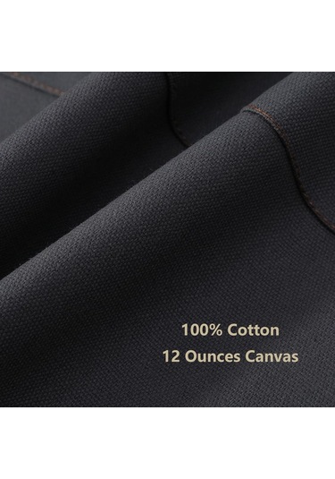 Kadın Erkek Şef Önlükleri Büyük Cepli, Pamuklu Kanvas Çapraz B Gri, Diğer