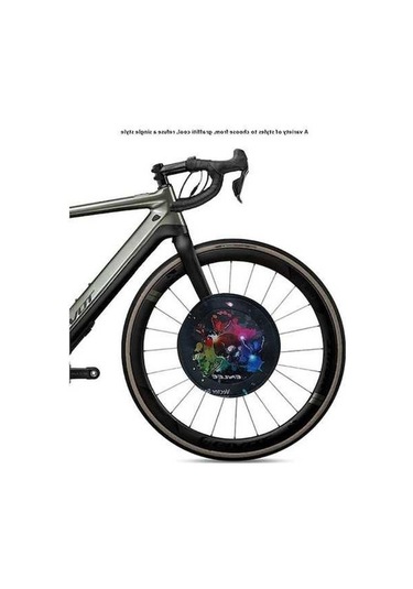 Ebitda Enlee E22128 Dağ Bisikleti Disk Fren Kapağı Anti Aşırı Püskürtme Kalkanı - Kafatası Çok Renkli Çok Renkli