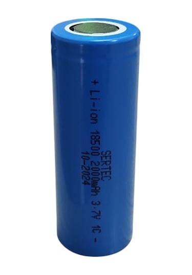 3.7v Li-ion 18500 2000 Mah 1c Şarjlı Pil