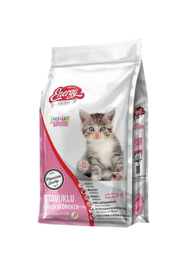 Energy Cat Food Tavuklu Yavru Kedi Maması 3 KG