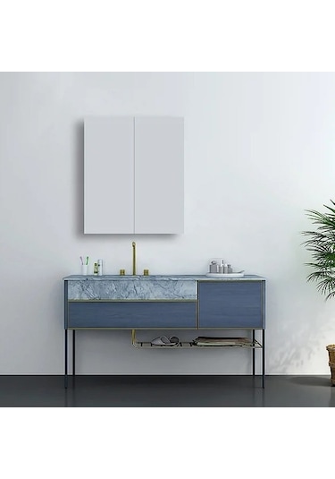 Stillmobilya Mdf Banyo Dolabı Beyaz