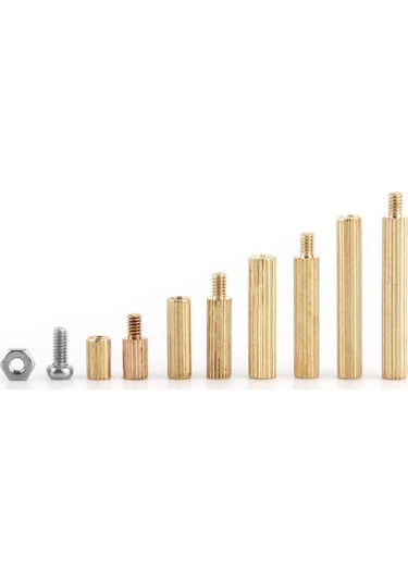 Tongxida 240 Adet Kutulu M2-m3 Bakır Standoff: Çift Yönlü Altıgen, Kartlı Devreler İçin Mekanik Ayrıcı