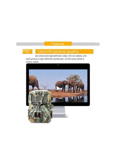 Açık Takip Kamerası Ip66 Su Geçirmez Yaban Hayatı Avcılık Çok Renkli Çok Renkli