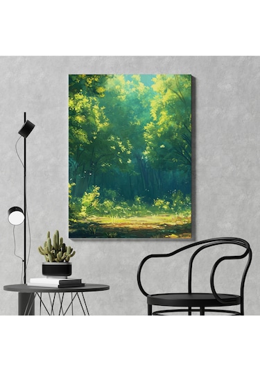 Yeşil Doğa Patikası Kanvas Tablo - Nv00293