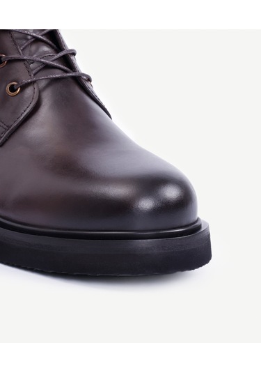 Yargıcı Bağcıklı Deri Bot 25keay4001x 003 Kahverengi