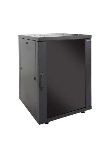 Canovate 16U 600X600Mm 19'' Dikili Tip Network Rack Kabinet Siyah