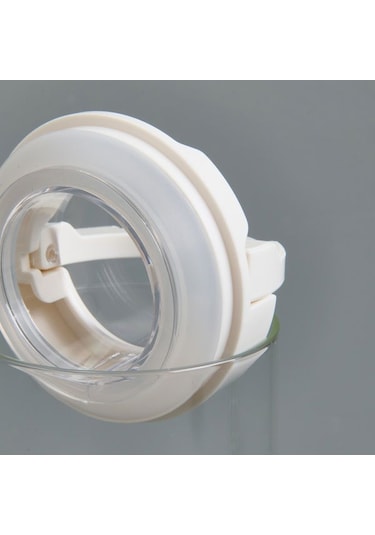 Tohana Vakumlu Cam Kavanoz - Şeffaf / Beyaz - 600 Ml Şeffaf / Beyaz