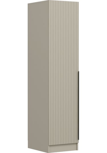 Minar Kale 1 Kapaklı Dolap Çizgili Mebran 210cm - Kumtaşı/kumtaşı - Askılıklı Kumtaşı