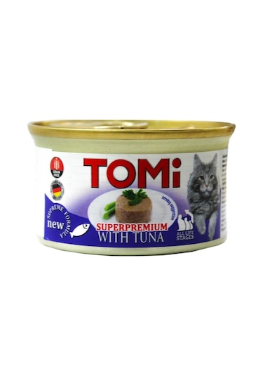 Tomi Tahılsız Ton Balıklı Konserve Yetişkin Kedi Maması 85 G