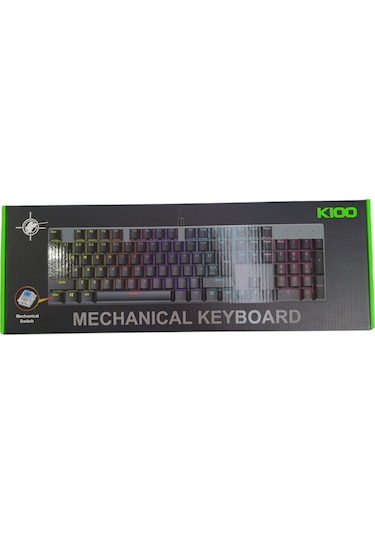 Raynox K100 Kablolu Mekanik Işıklı Gamıng Klavye
