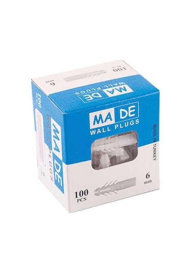 Made Standart Kutulu Dübel 6 Mm 100 Adet