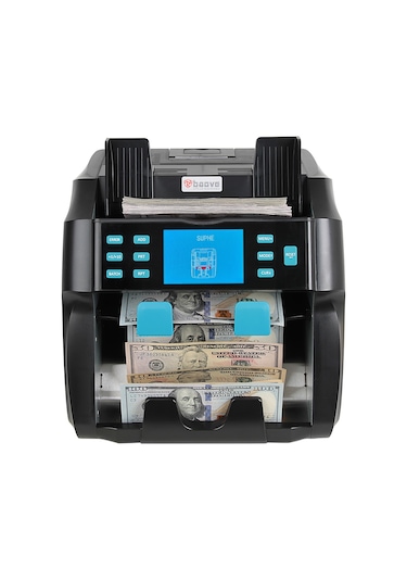 Baove GB9000 Pro Mix Çift Katlı Karışık Para Sayma Makinesi - Sahte  Para Yakalama - TL, Euro, Usd
