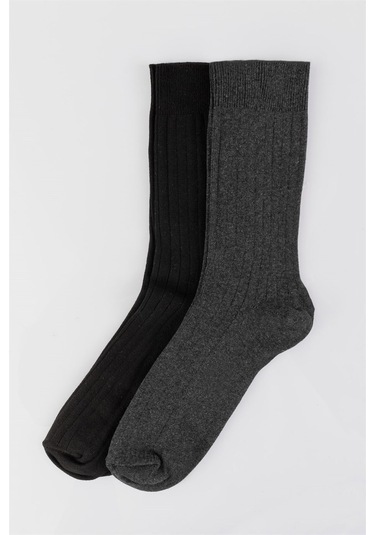 Tudors 2'li Düz Erkek Çorap-25070 Lacivert