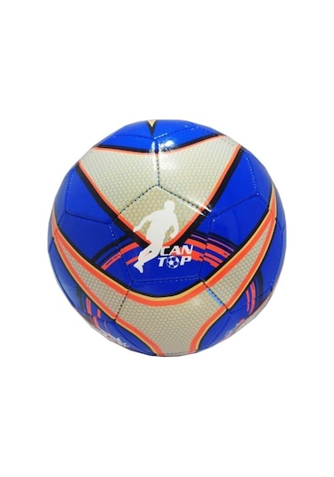 Futbol Topu Dikişli No 5 - Mavi Çok Renkli