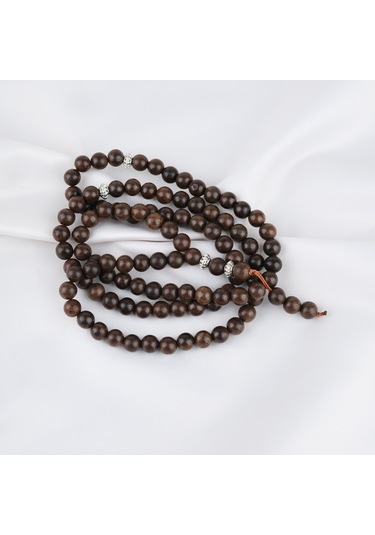 Yılan Ağacı 99luk Küre Kesim 8mm Namaz Tesbihi Kahverengi