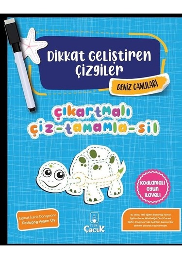 Dikkat Geliştiren Çizgiler - Deniz Canlıları- Floki Çocuk