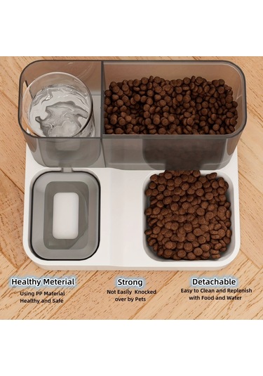 Nterglobalmart 2'si 1 Arada Otomatik Evcil Hayvan Besleyici ve Suluk