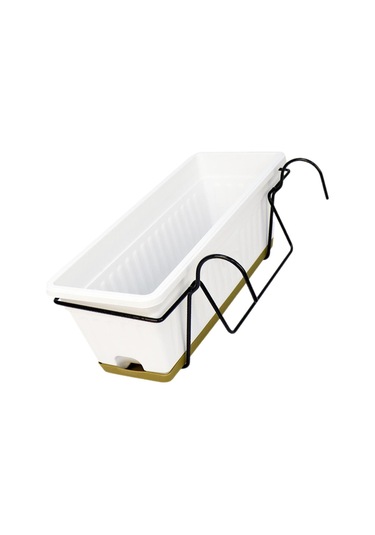 Suntek Magideal  Asılı Sepet Çiçek Kutusu Pencere Avlu Ofis Için Beyaz