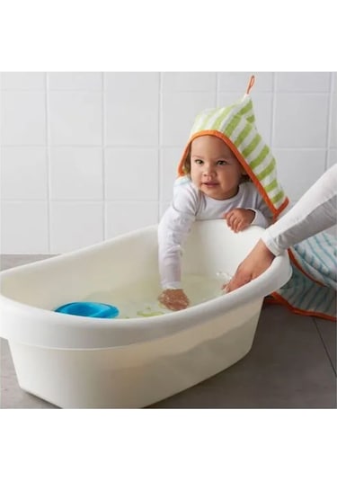 Yumuşak Kenarlar Kayma Önleyici 71x43x20 Cm Bebek Küveti Lattsam