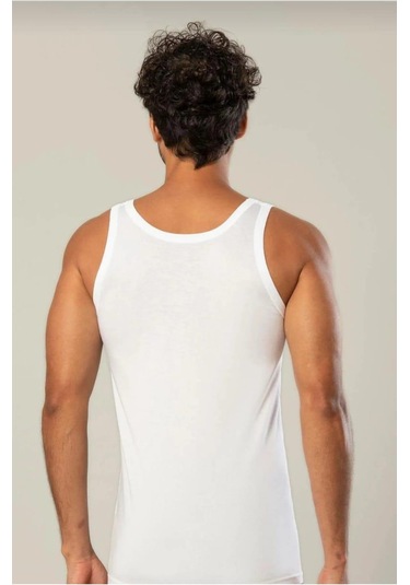 Erdem 1100 Erkek Klasik Penye Askılı Atlet 3 Adet Beyaz