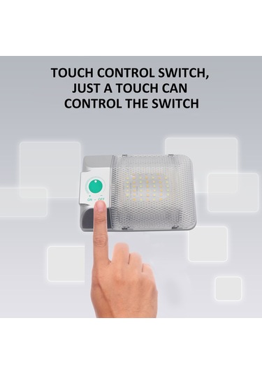 Rv Dc 9-18 V 6000-6500 K Dokunmatik Tek Kubbe Işık Led Tavan