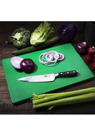 2'li Türkay 60x40x4 Cm Polietilen Kesme Tahtası Kesim Levhası Yeşil 4795